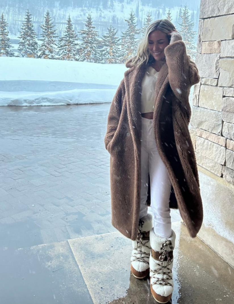 Kristin Cavallari s White Fur Snow Boots