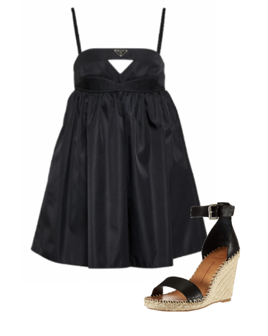 Melissa Gorga's Black Cutout Mini Dress