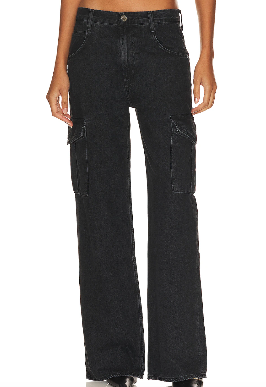 Rachel Fuda's Black Cargo Jeans
