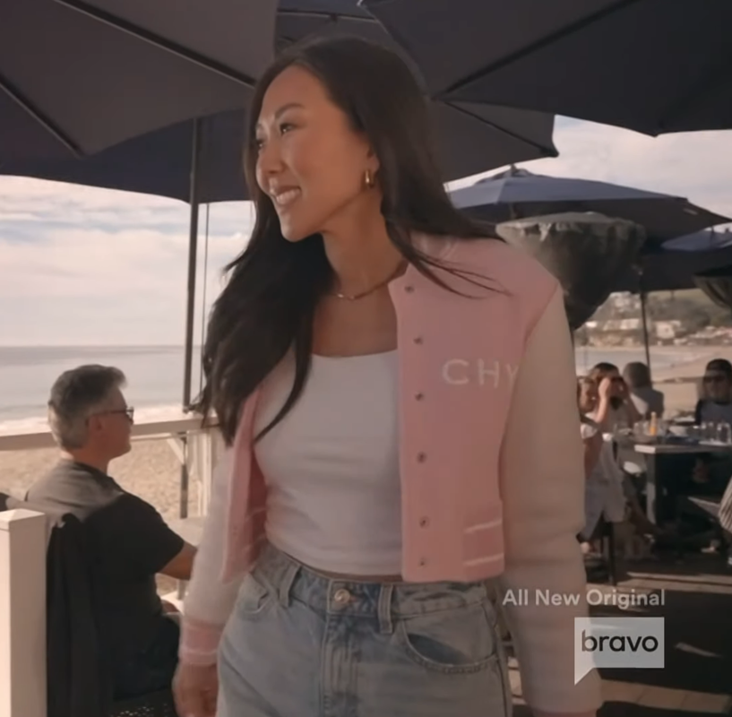 Katie Ginella's Pink Bomber Jacket