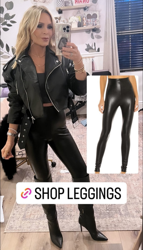 Tamra Judge's Black Leather Look