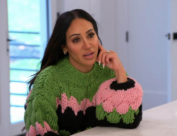 Melissa Gorga's Green Striped Chunky Knit