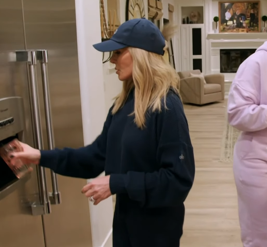 Tamra Judge's Navy Ribbed Hoodie 